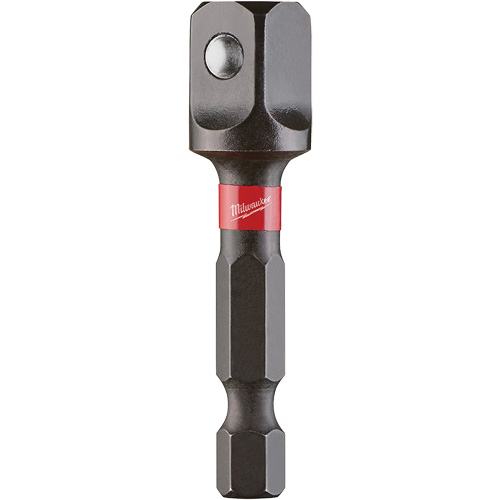 Shockwave Impact Driver Socket Adapters, 1/4" Drive Size, 3/8" Male Size, Ball, 1-7/8" L Sécurité Médic