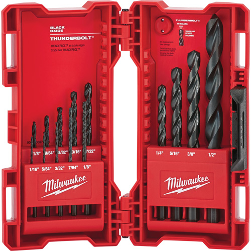 Thunderbolt&reg; Drill Bit Set, 14 Pieces, Steel Sécurité Médic