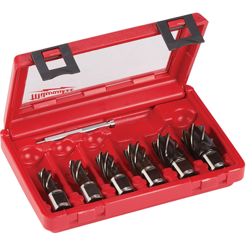Annular Cutter Drill Bit Set, 6 Pieces, High Speed Steel Sécurité Médic