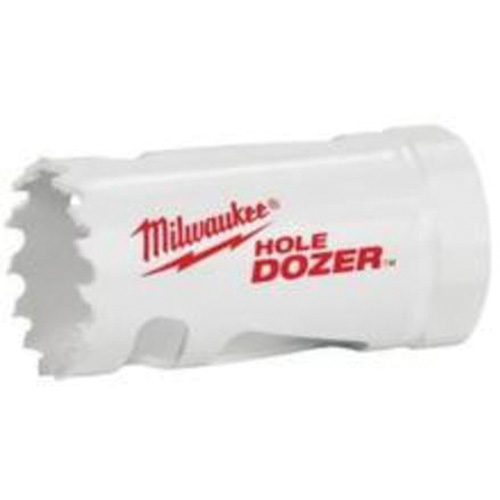 Scie-cloche Hole Dozer avec arbre, 1", Profondeur de la coupe 1-5/8", Bim&eacute;tal Sécurité Médic