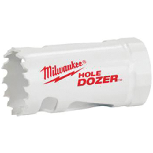 Scie-cloche Hole Dozer avec arbre, 1-1/8", Profondeur de la coupe 1-5/8", Bim&eacute;tal Sécurité Médic