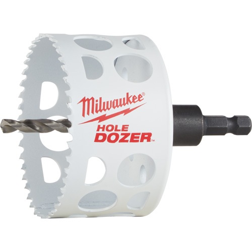 Hole Dozer Hole Saw with Arbor, 3", 1-5/8" Depth of Cut, Bi-Metal Sécurité Médic