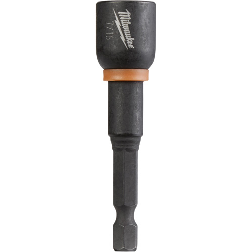 Shockwave Impact Duty Nutsetter, 1/4" Tip, 7/16" Drive, 2-9/16" L, Magnetic Sécurité Médic