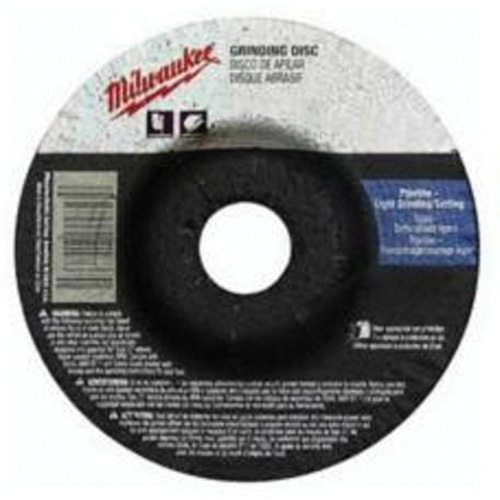 Grinding Wheel, 4-1/2" x 1/8", 7/8" Arbor, Aluminum Oxide, Type 27 Sécurité Médic