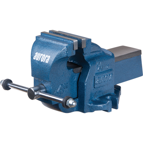Heavy-Duty Bench Vise, 4" Jaw Width, 2-7/10" Throat Depth Sécurité Médic