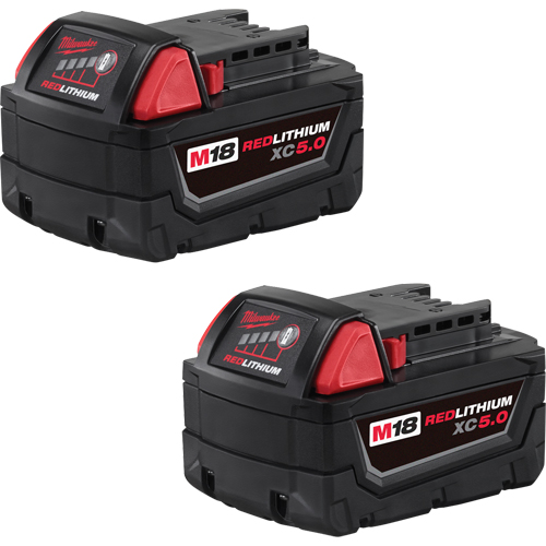 M18 Redlithium Battery Pack, Lithium-Ion, 18 V, 5.0 A Sécurité Médic