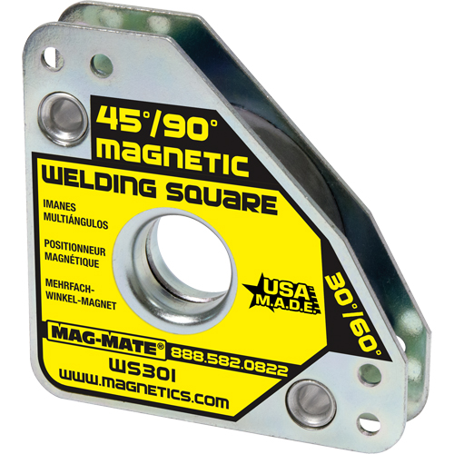 Magnetic Welding Squares, 7-5/8" L x 3/4" W x 3-3/4" H, 60 lbs. Sécurité Médic