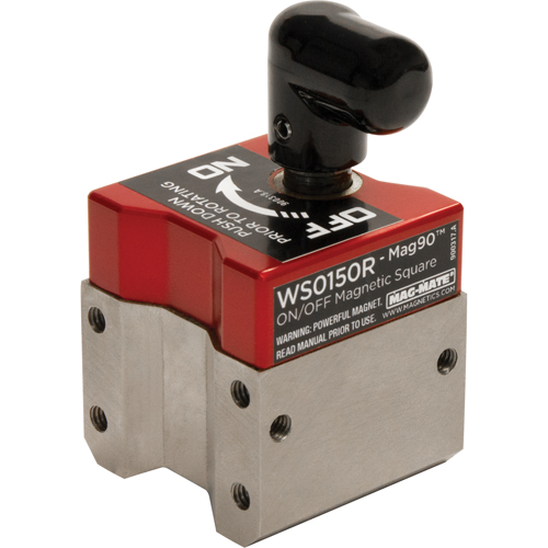 Mag90 On/Off Magnetic Squares, 1-1/2" L x 1-1/2" W x 2-3/4" H, 150 lbs. Sécurité Médic