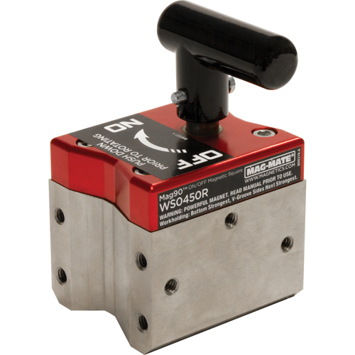 Mag90 On/Off Magnetic Squares, 3" L x 2-1/2" W x 4-5/8" H, 450 lbs. Sécurité Médic