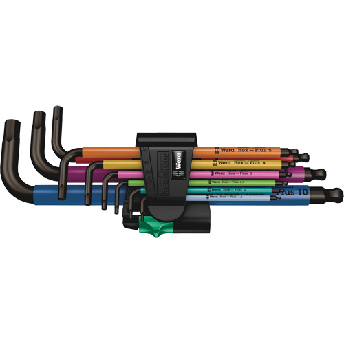 Hex Plus Key Set, 9 Pcs., Metric Sécurité Médic