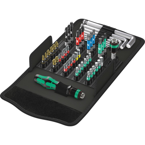 Jeu de tournevis Multi 100 Kraftform Kompakt 52 mcx, 6-1/32" lo, Prise Plastique Sécurité Médic