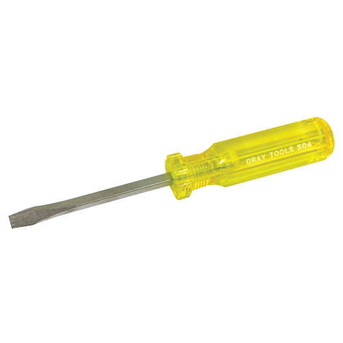 Tournevis fendu, 1/4", 8-1/4" lo, Prise Plastique Sécurité Médic