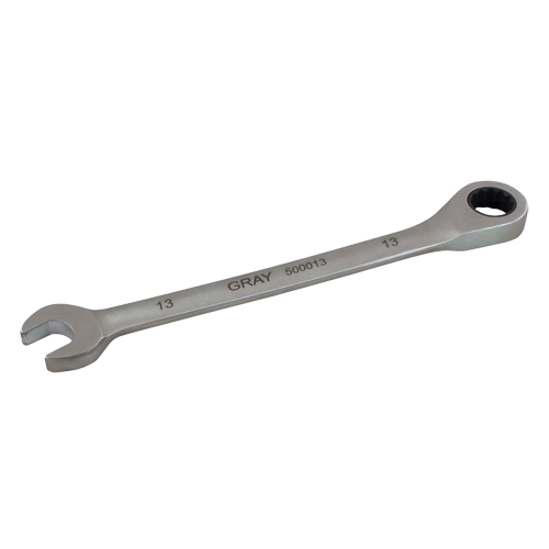 Combination Fixed Head Ratcheting Wrench, 12 Point, 8 mm, Stainless Steel Finish Sécurité Médic