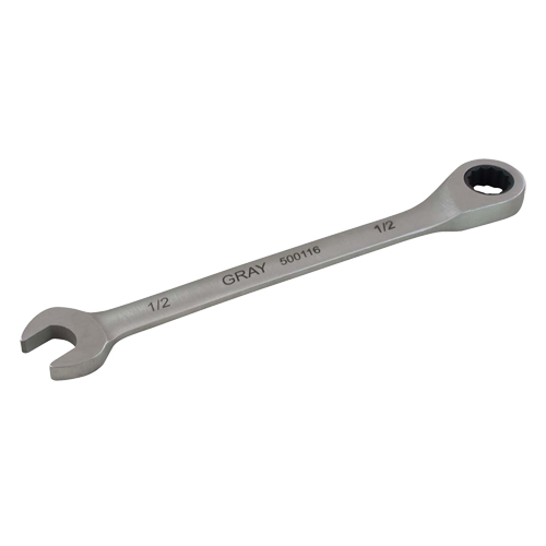 Combination Fixed Head Ratcheting Wrench, 12 Point, 5/16", Stainless Steel Finish Sécurité Médic