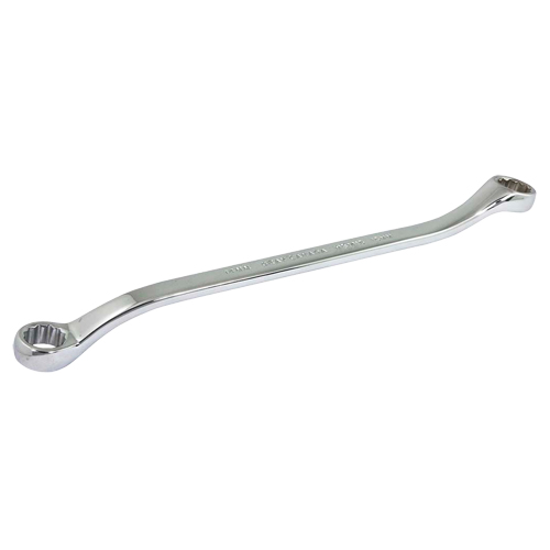 Box End Wrench, 12 Point, 14 mm x 15 mm, 15° Offset, Chrome Finish Sécurité Médic