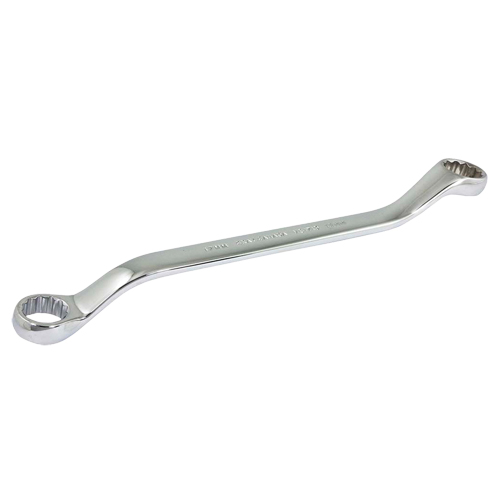 Box End Wrench, 12 Point, 17 mm x 19 mm, 15° Offset, Chrome Finish Sécurité Médic