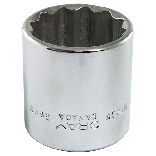Socket, 13 mm, 1/2" Drive, 12 Points Sécurité Médic