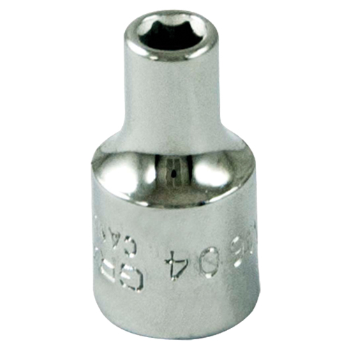 Socket, 4 mm, 1/4" Drive, 6 Points Sécurité Médic
