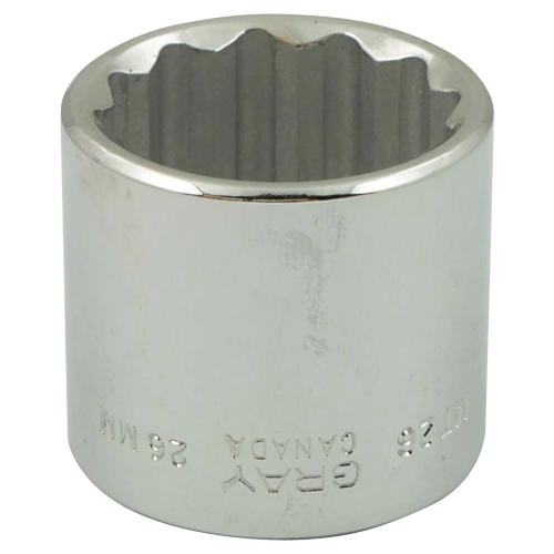 Socket, 6 mm, 3/8" Drive, 12 Points Sécurité Médic