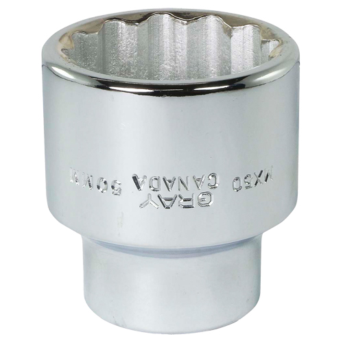 Socket, 50 mm, 1" Drive, 12 Points Sécurité Médic