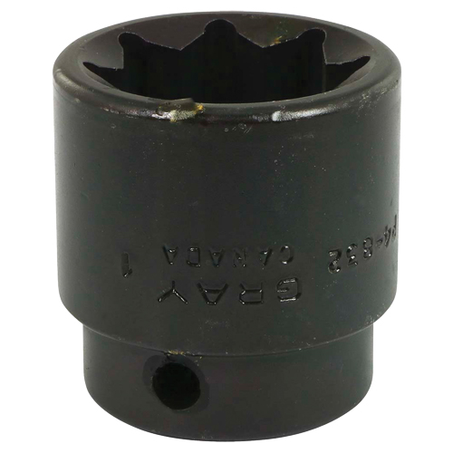 Socket, Impact, 1", 1/2" Drive, 8 Points Sécurité Médic