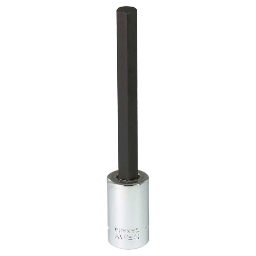 Extra Long Bit  Socket, 8 mm x 4" L, 3/8" Drive Sécurité Médic