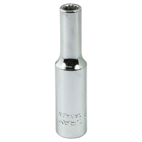 Socket, 3/16", 1/4" Drive, 12 Points Sécurité Médic