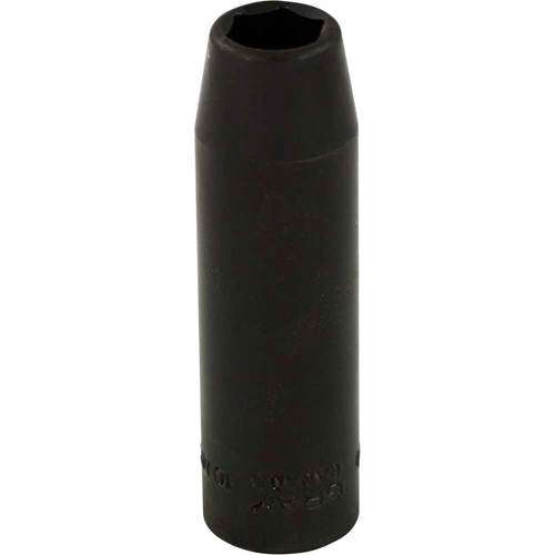 Socket, Impact, 10 mm, 3/8" Drive, 6 Points Sécurité Médic