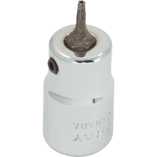 Douille &agrave; embout, Torx, T7 x 2-1/8" lo, Prise 3/8" Sécurité Médic