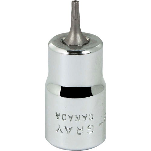 Bit Socket, Torx&reg;, T8 x 2-1/8" L, 3/8" Drive Sécurité Médic