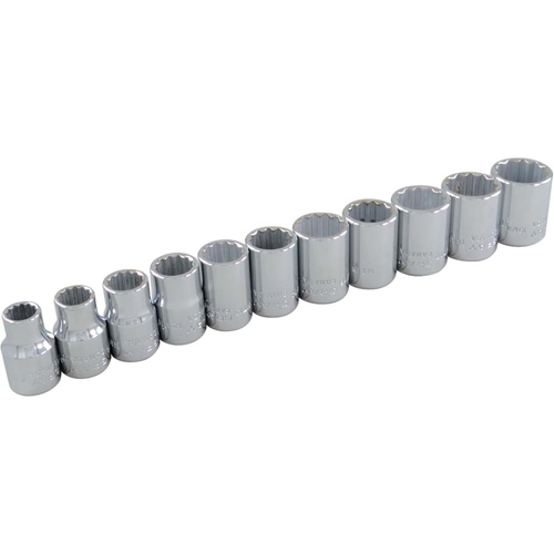 Socket Set, 11 Pcs, 3/8" Drive Size Sécurité Médic