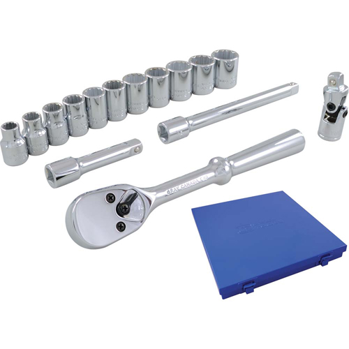 Jeu de douilles et accessoires, 15 Mcx, Prise de 3/8" Sécurité Médic