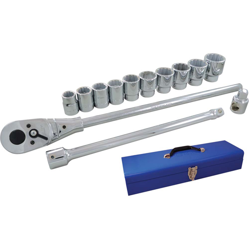 Socket & Attachment Set, 15 Pcs, 3/4" Drive Size Sécurité Médic