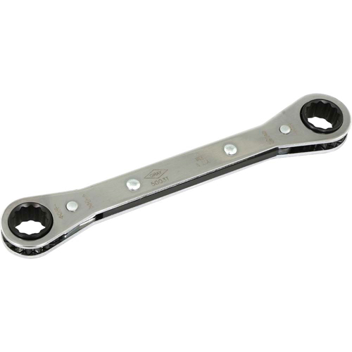 Flat Ratcheting Box Wrench  , 1/2" Drive, Plain Handle Sécurité Médic
