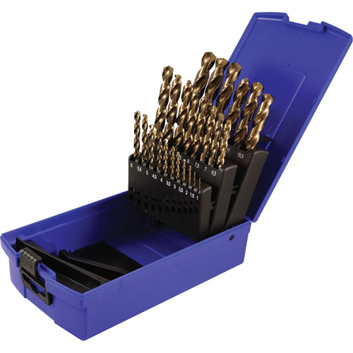 Drill Bit Set, 25 Pieces, High Speed Cobalt Sécurité Médic