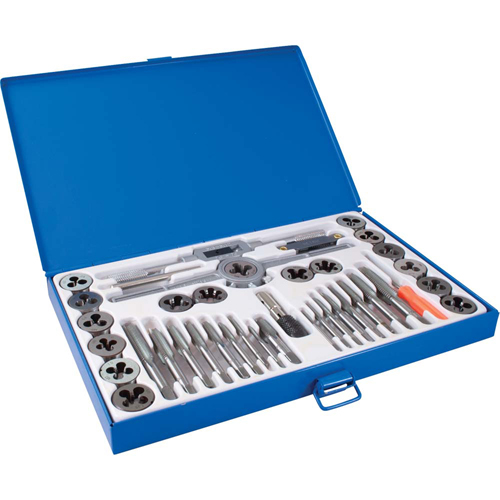 Metric Tap & Die Set, 40 pcs. Sécurité Médic