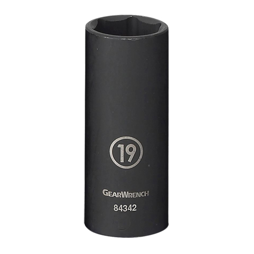 Socket, Impact, 17 mm, 3/8" Drive, 6 Points, Deep Sécurité Médic