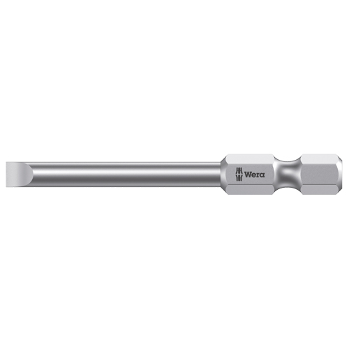 Power Screwdriver Bit, Slot, 3 mm Tip, 1/4" Drive Size, 2-3/4" Length Sécurité Médic