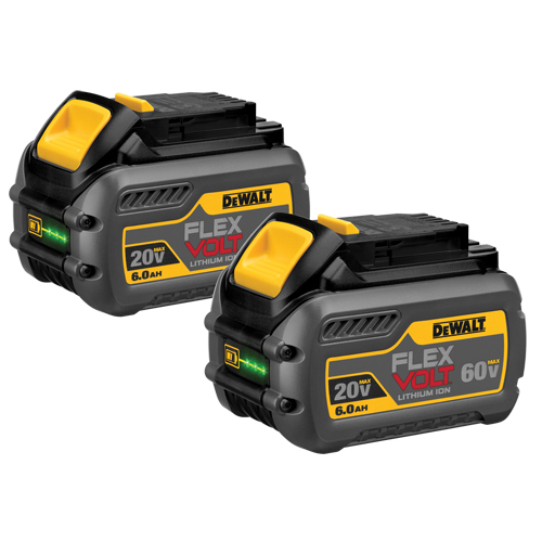 Blocs-piles FlexVolt, Lithium-ion, 60 V, 6 A Sécurité Médic