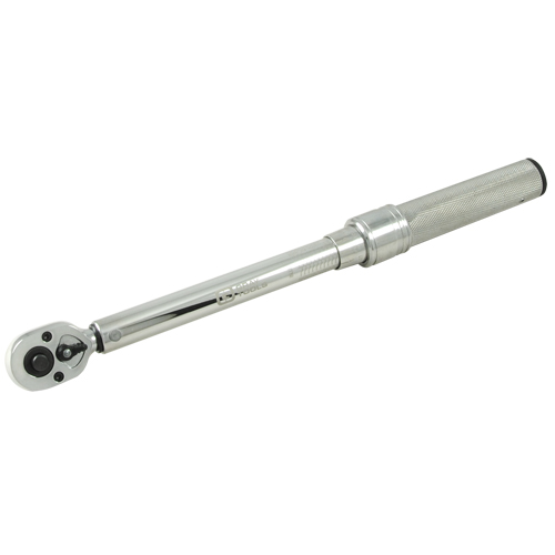 Micrometer Torque Wrench, Click, 3/8" Square Drive, 30 - 250 in-lbs. Sécurité Médic