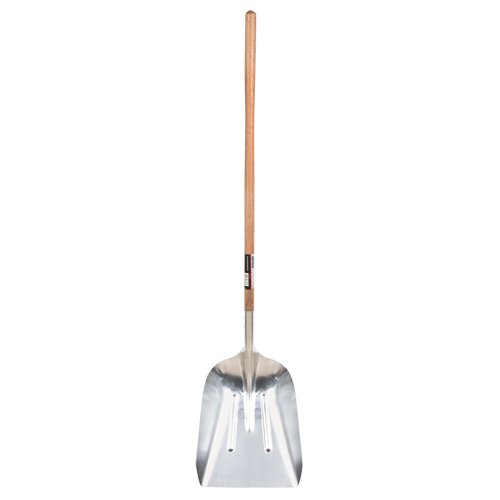 Scoop Shovel, Wood, Aluminum Blade, Straight Handle, 45-3/4" Length Sécurité Médic