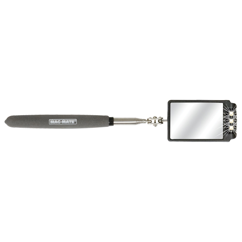 Inspection Mirror, Rectangular, 2-3/4" L x 1-7/8" W, Telescopic Sécurité Médic