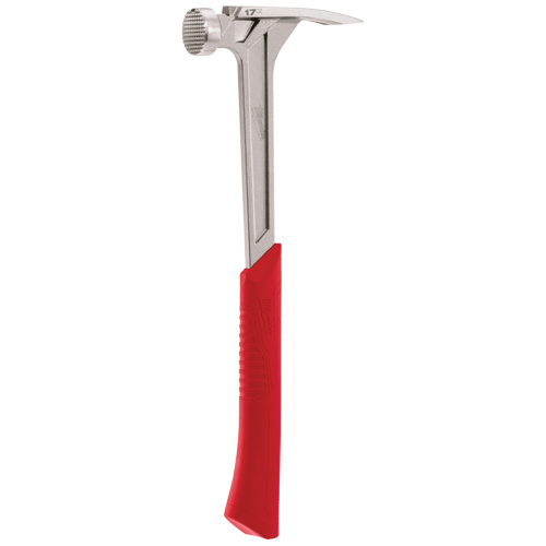 Marteau de charpente &agrave; face usin&eacute;e, 17 oz, Prise en Acier plein, 16-1/8" lo Sécurité Médic