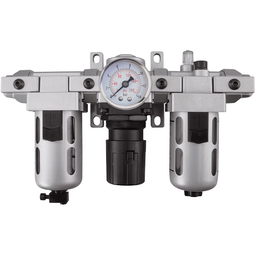Modular Filter, Regulator & Lubricator (Gauge Included), 1/4" NPT Sécurité Médic
