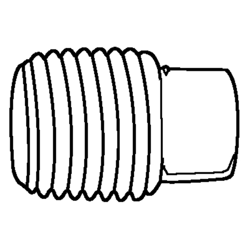 Pipe Plugs (Square Head), 1/8" Dia., Brass Sécurité Médic