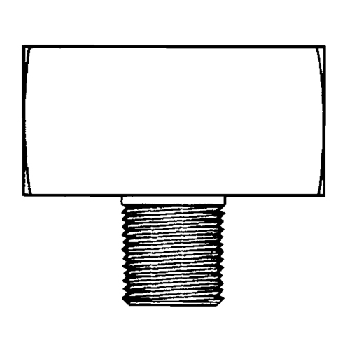 Male Branch Tee, Brass, 1/8" Sécurité Médic