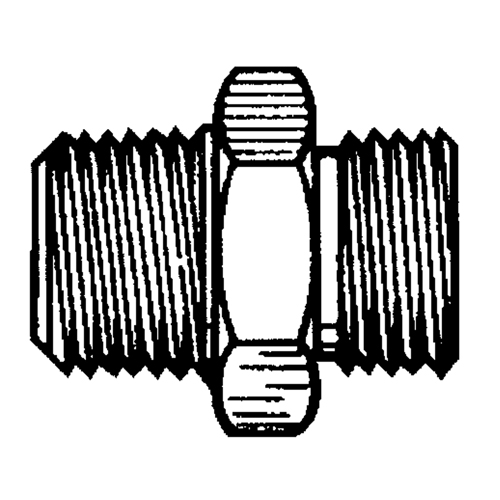 Reducer/Adapter Fitting, 1/4" x 1/8" Dia, Brass Sécurité Médic