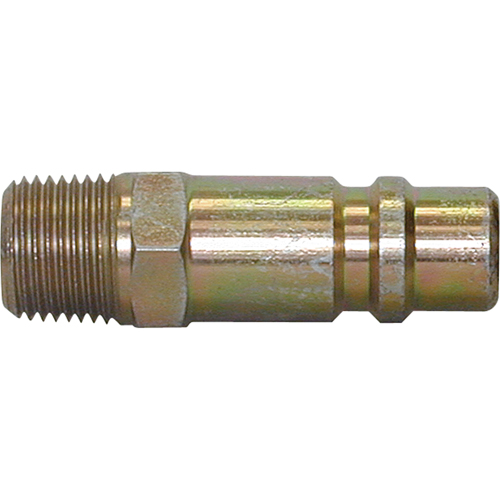 Quick Couplers - 1/2" Industrial, One Way Shut-Off - Plugs, 3/8" Sécurité Médic