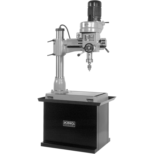 Radial Drilling Machine, 1/2" Chuck, 5 Speed(s), 21-5/8" W X 19-5/8" L, #3 Morse Sécurité Médic