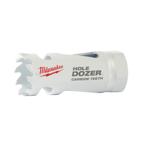 Scie avec dents au carbure Hole Dozer, 1", Profondeur de la coupe 1-3/5", Carbure Sécurité Médic